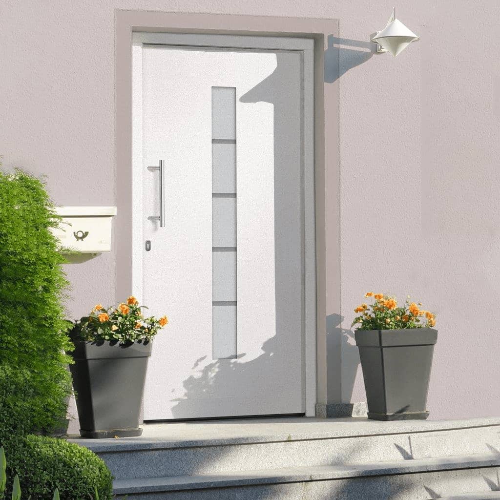 Hoveddør aluminium og pvc - hvid, 100 x 200 cm, 1, venstre - number 1.