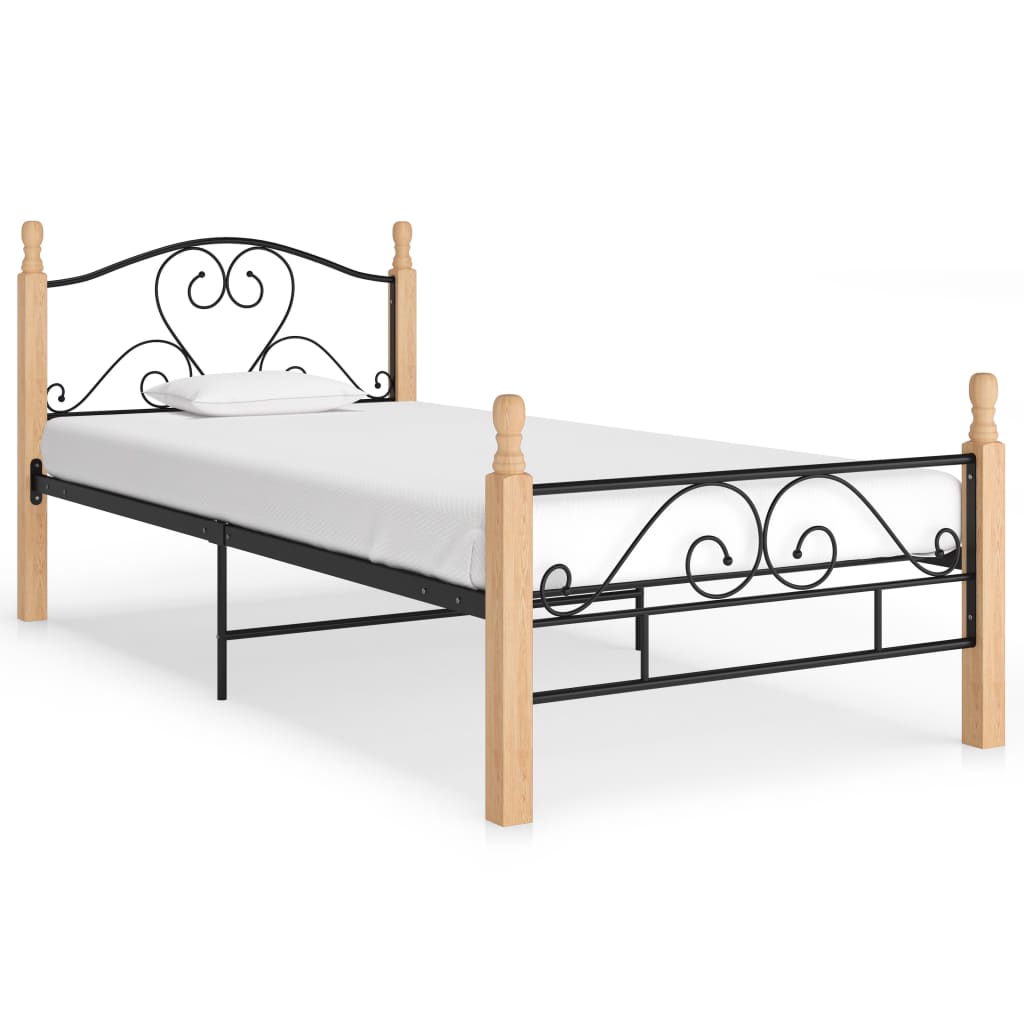 Struttura letto metallo nero - number 1.