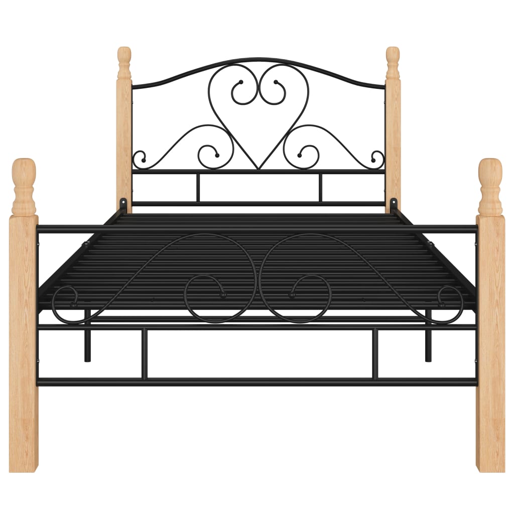 Struttura letto metallo nero - number 3.