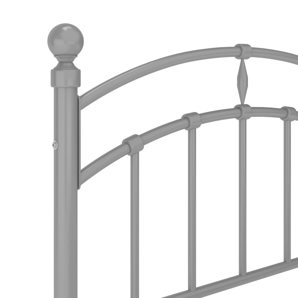 Sengestel 100x200 cm metal grå - number 6.