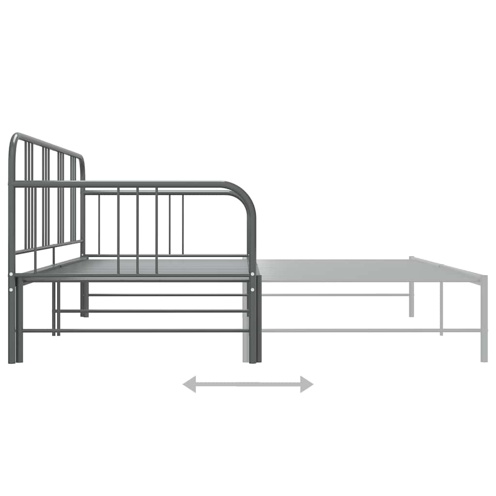Sengeramme for uttrekksseng 90x200 cm metall - number 9.