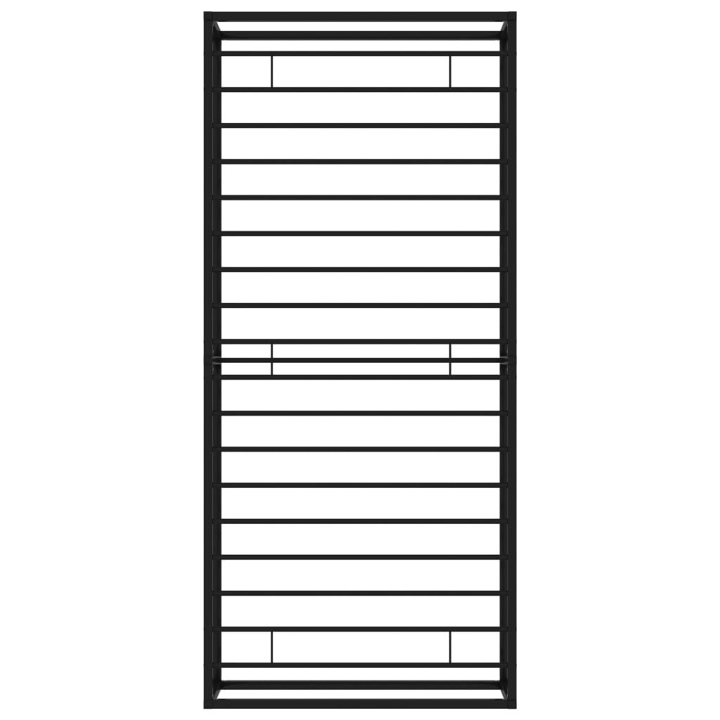 Rama łóżka metalowa czarna - 90 x 200 cm - number 6.