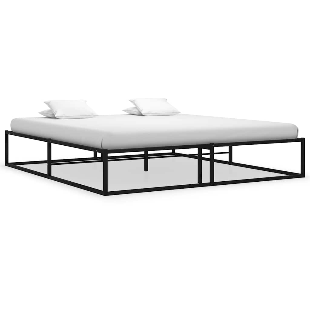 Bed frame metal - black, 180 x 200 cm - number 1.