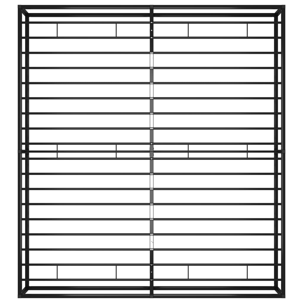 Bed frame metal - black, 180 x 200 cm - number 6.