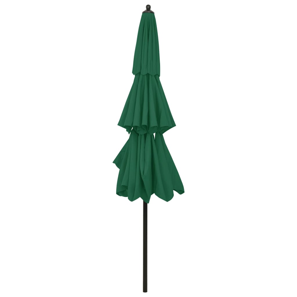 Parasol aluminum pole 3 levels - green, 3 m, 1 - number 4.