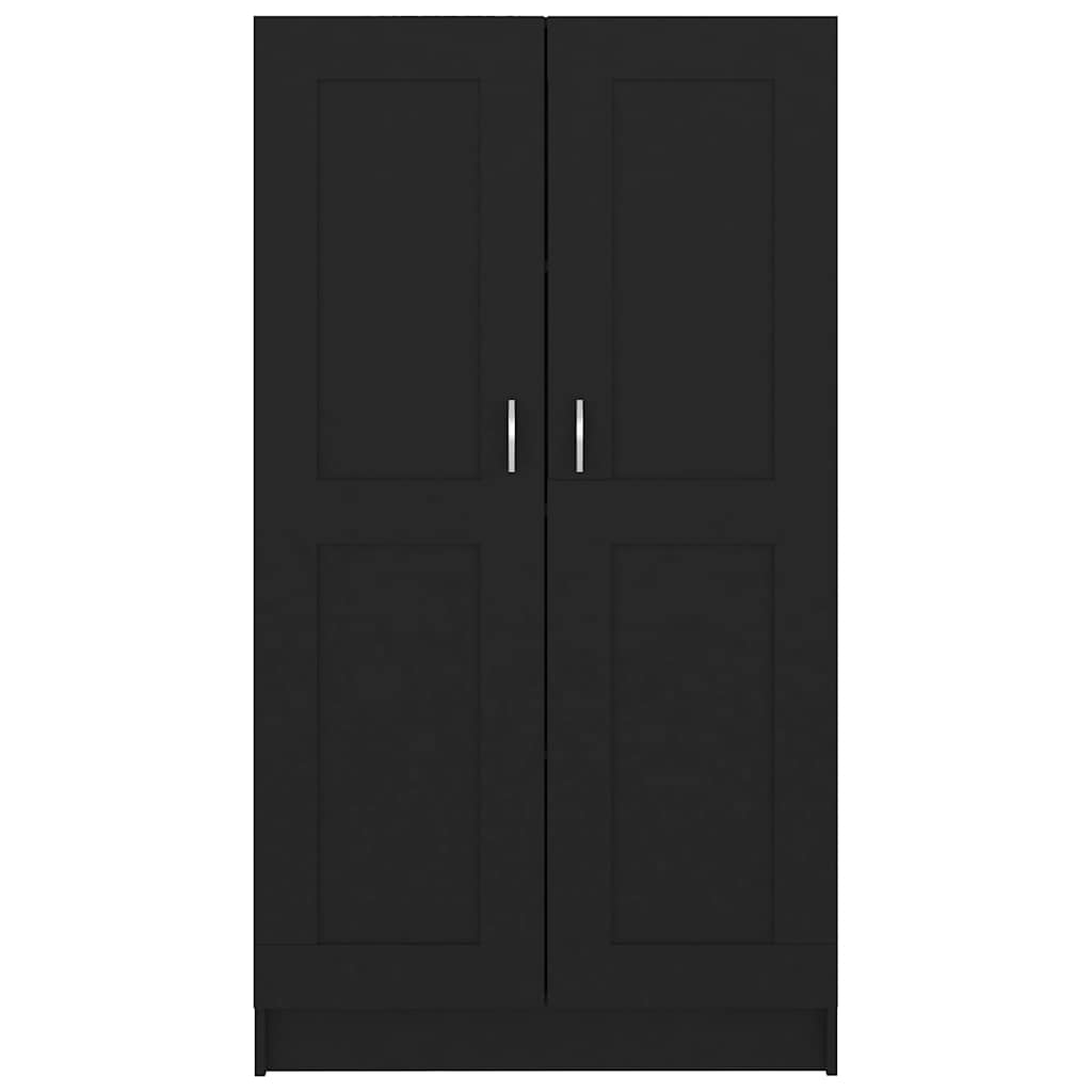 Bogreol 82,5x30,5x150 cm konstrueret træ - sort, 1, 150 cm - number 6.