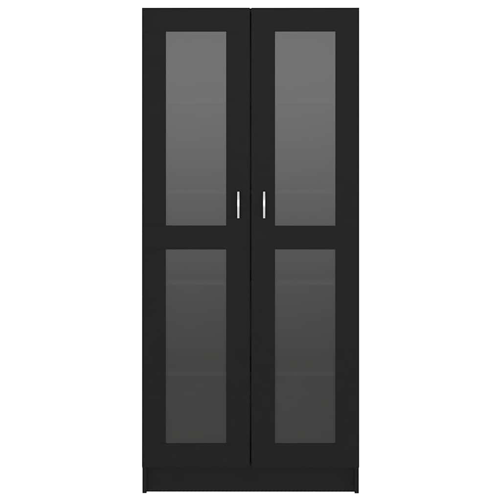 Skjermskap 82.5x30.5x185.5 cm konstruert tre - svart, 1, 185.5 cm - number 6.