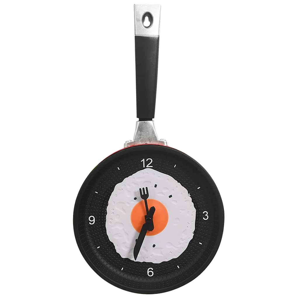 325164  wall clock with fried egg pan design 18,8 cm - number 2.