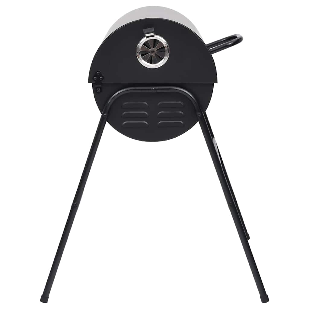 Barrel grill with 2 grill grates 80x95x90 cm steel black - number 4.
