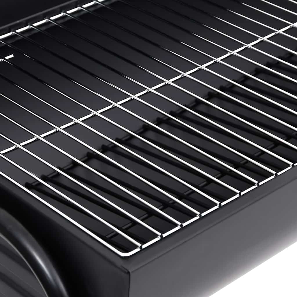 Barrel grill with 2 grill grates 80x95x90 cm steel black - number 7.
