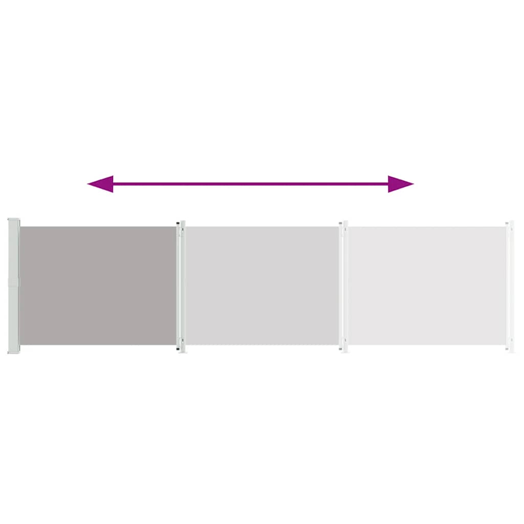 Rollable side awning for the terrace - gray, 600 x 160 cm, 1 - number 7.