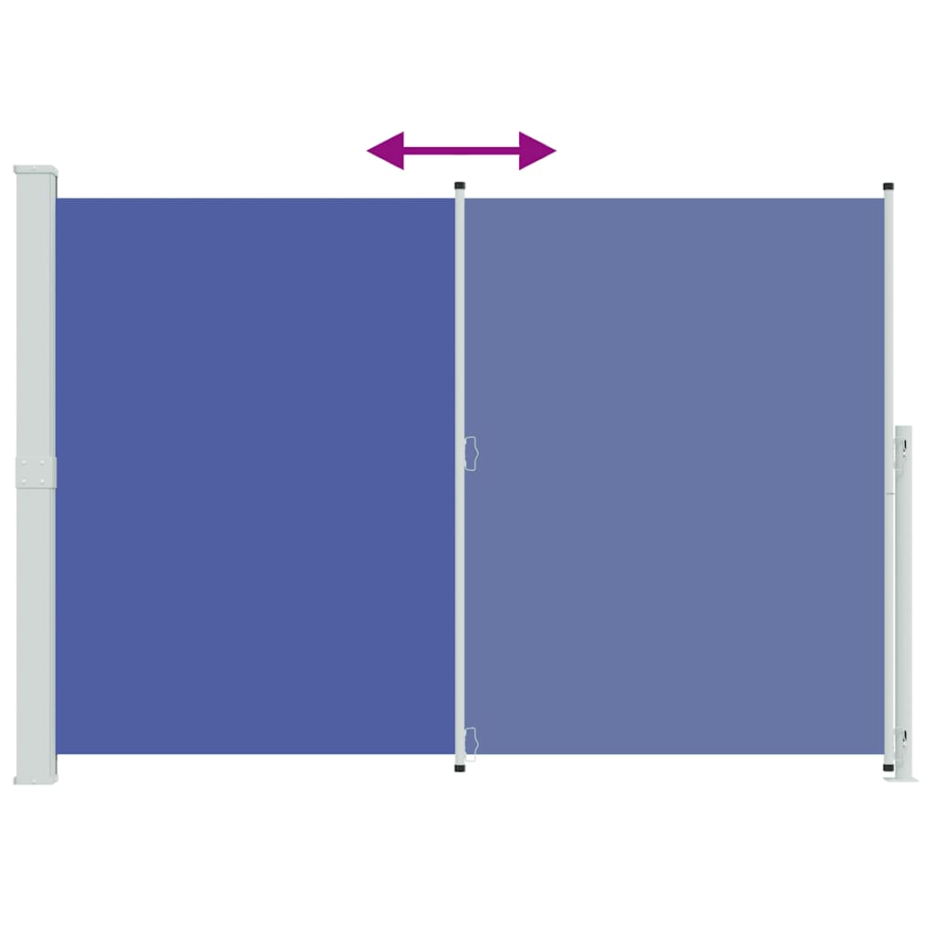 Bočna tenda za terasu, na rolo - plava, 200 x 300 cm, 1 - number 7.