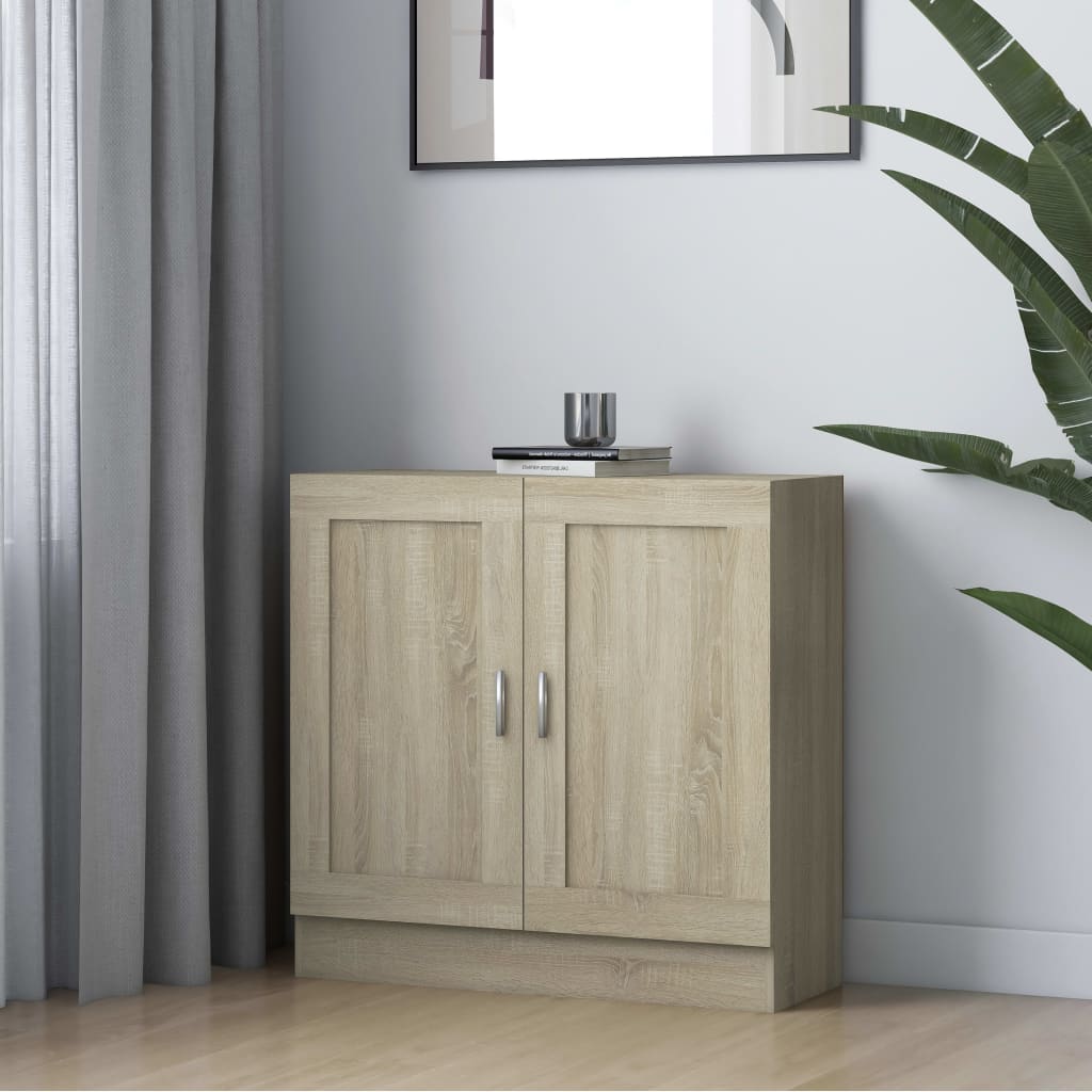 Bogreol 82,5x30,5x80 cm konstrueret træ sonoma-eg - number 1.