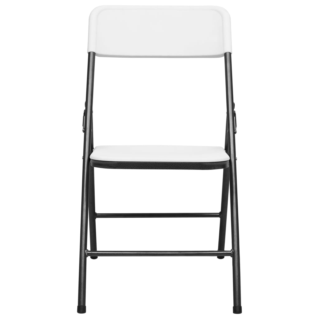 Foldbare havestole 4 stk. hdpe hvid - number 3.