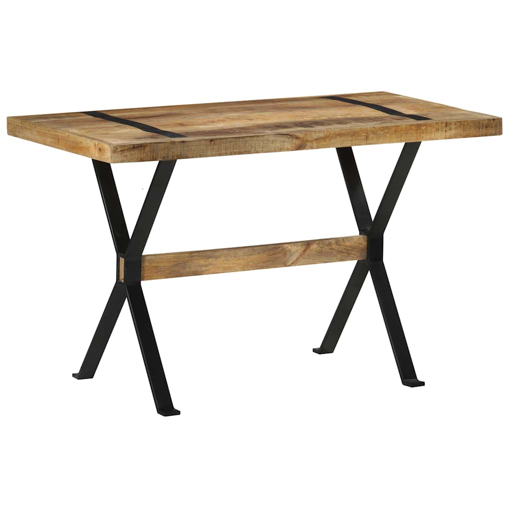 Table à manger ru mangue - 120 x 60 x 76 cm, 1, bois de mangue cru - number 1.