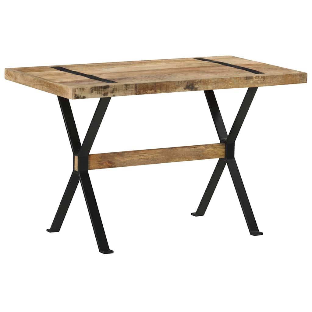 Table à manger ru mangue - 120 x 60 x 76 cm, 1, bois de mangue cru - number 11.