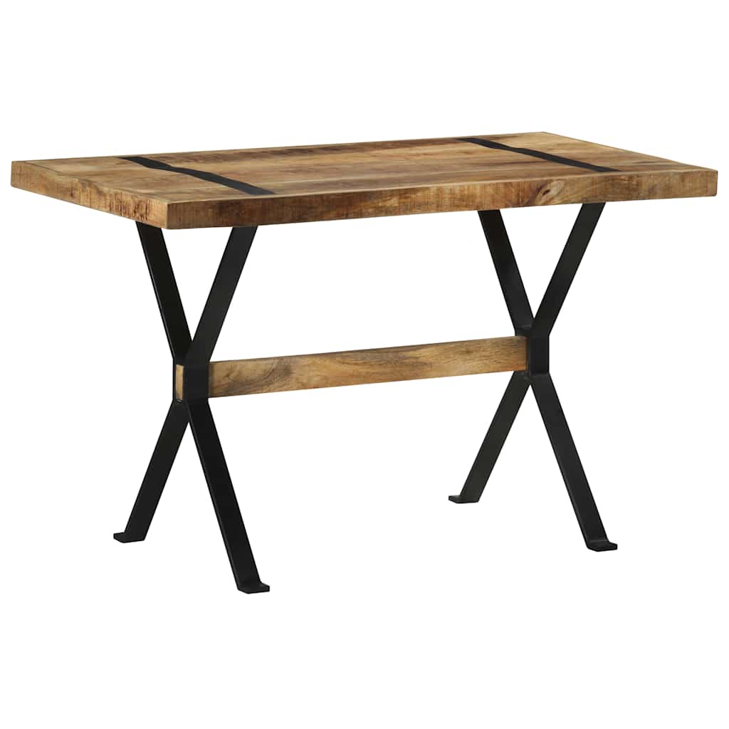 Table à manger ru mangue - 120 x 60 x 76 cm, 1, bois de mangue cru - number 8.