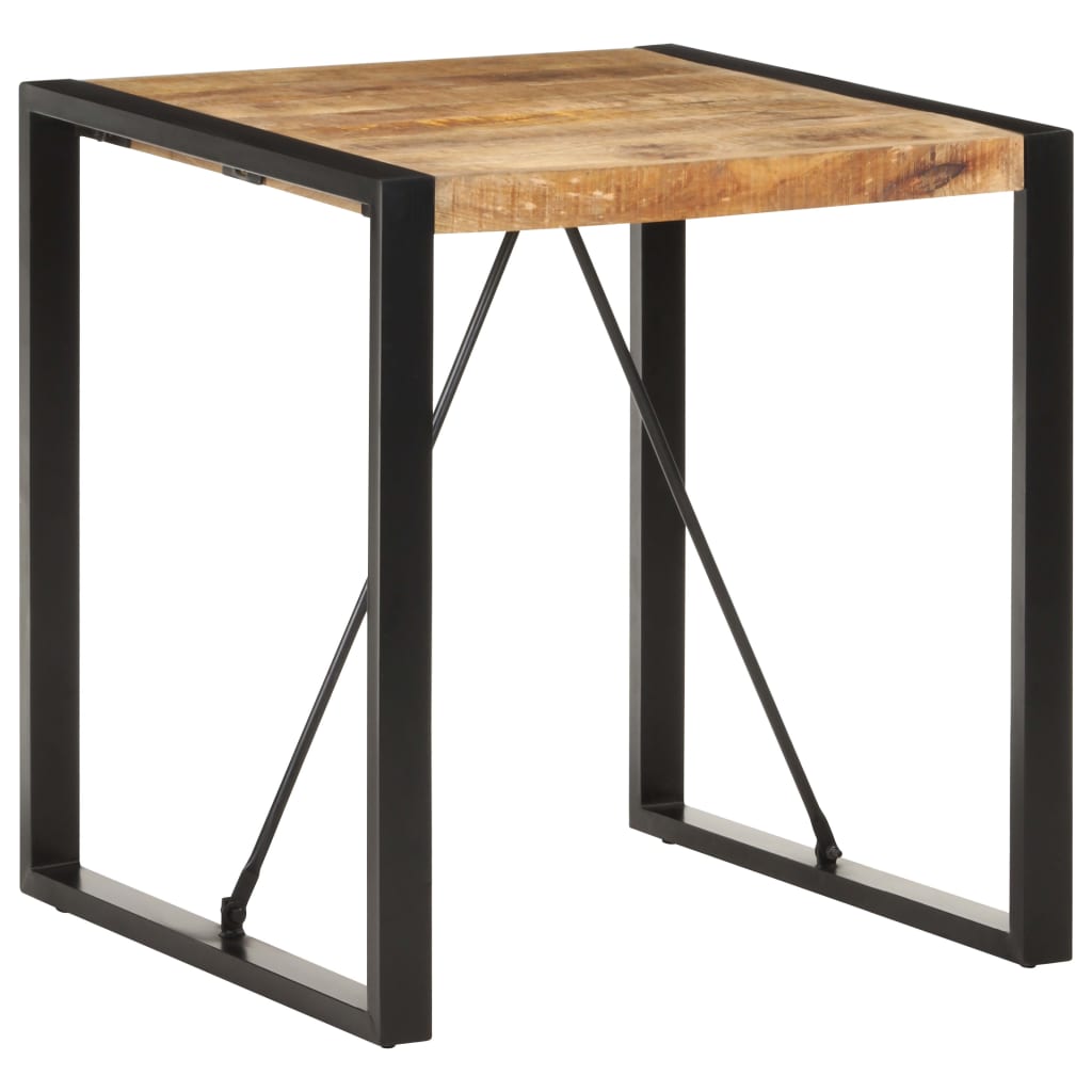 Spisebord 70x70x75 cm massivt ru mangotræ - number 1.