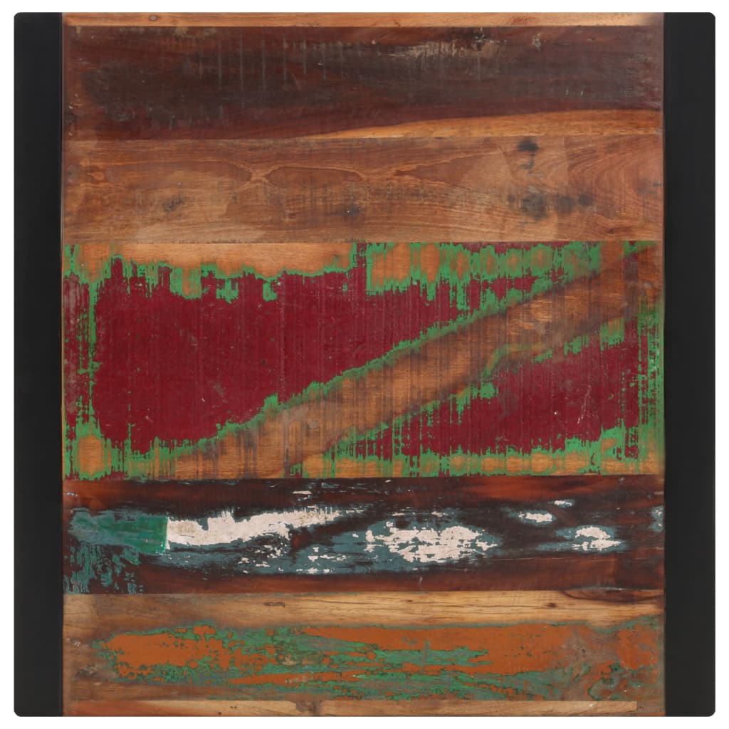 Spisebord 70x70x75 cm massivt genanvendt træ - number 4.