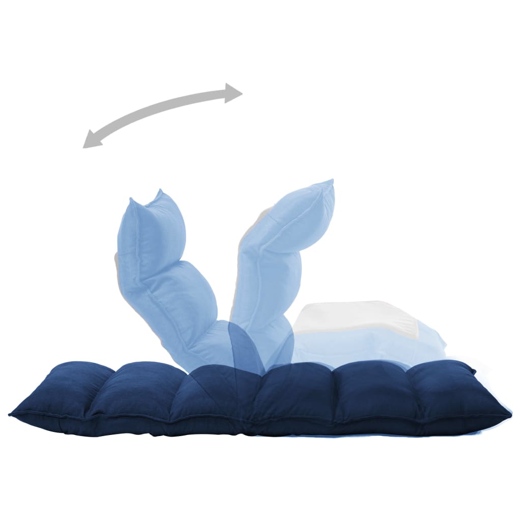 Foldbar gulvstol stof - blå, 1 - number 6.