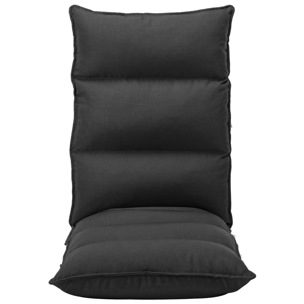 Foldbar gulvstol stof - sort, 1 - number 2.