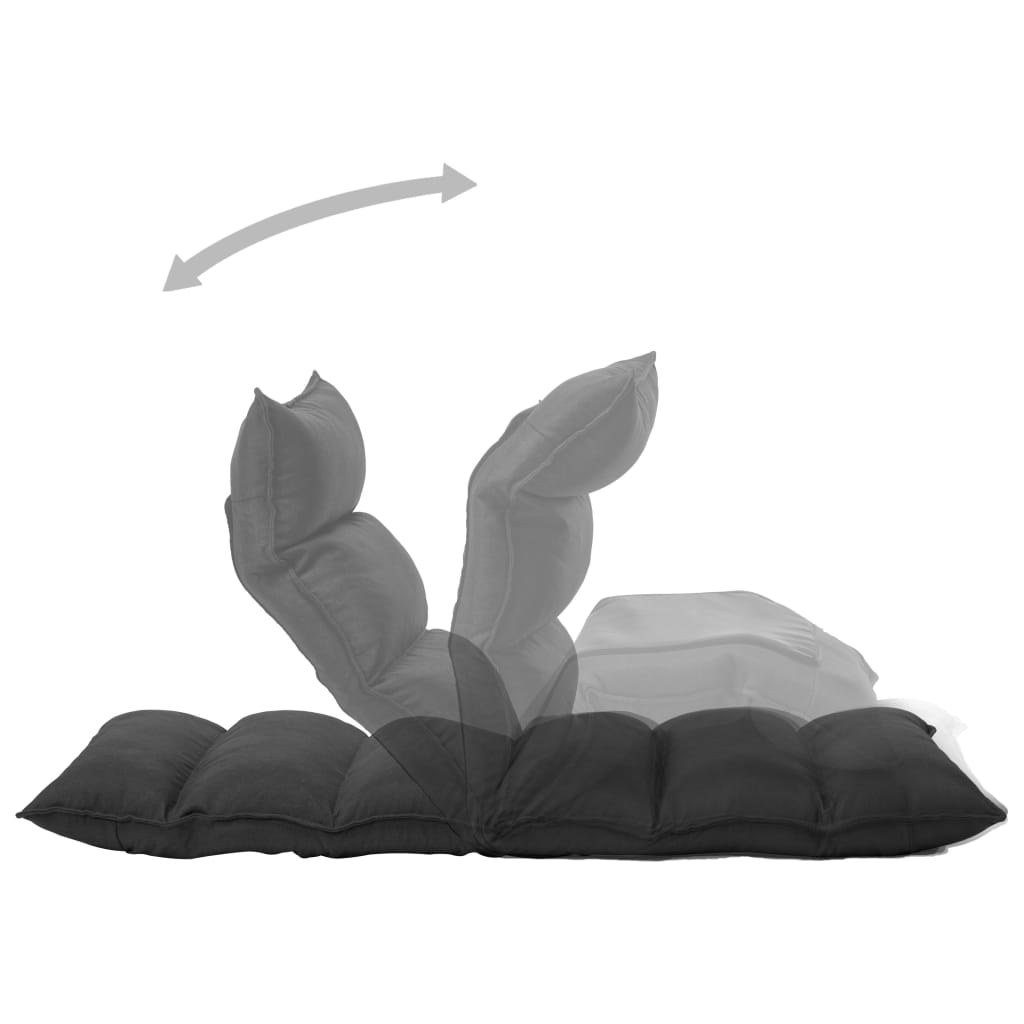 Foldbar gulvstol stof - sort, 1 - number 6.