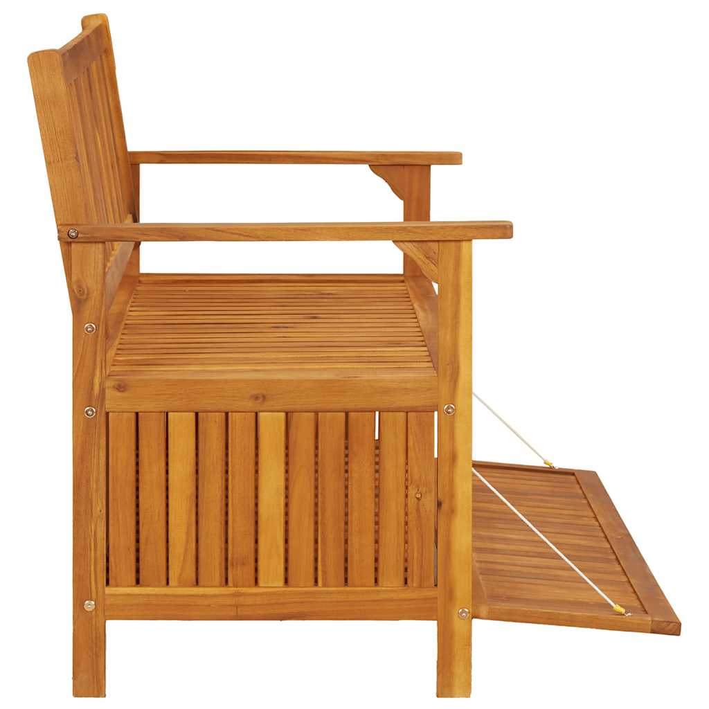 Klupa za odlaganje za vrt 120 cm puno bagremovo drvo - number 6.