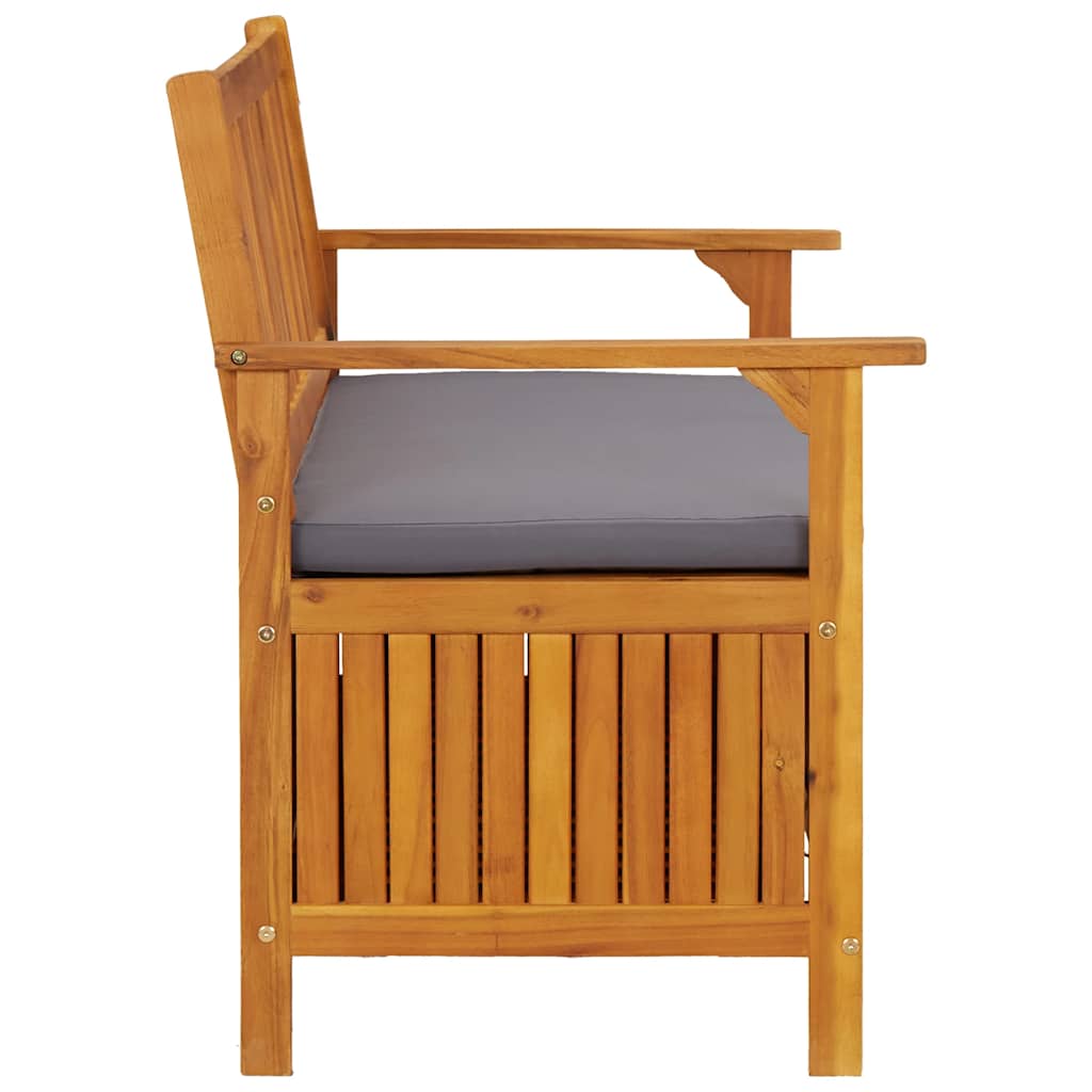 Klupa za odlaganje za vrt 120 cm puno bagremovo drvo - number 8.