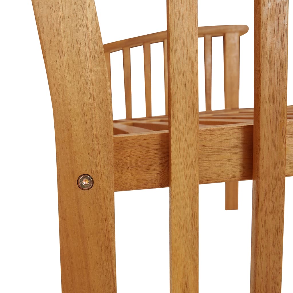 Vrtna klupa 119 cm puno bagremovo drvo - number 6.