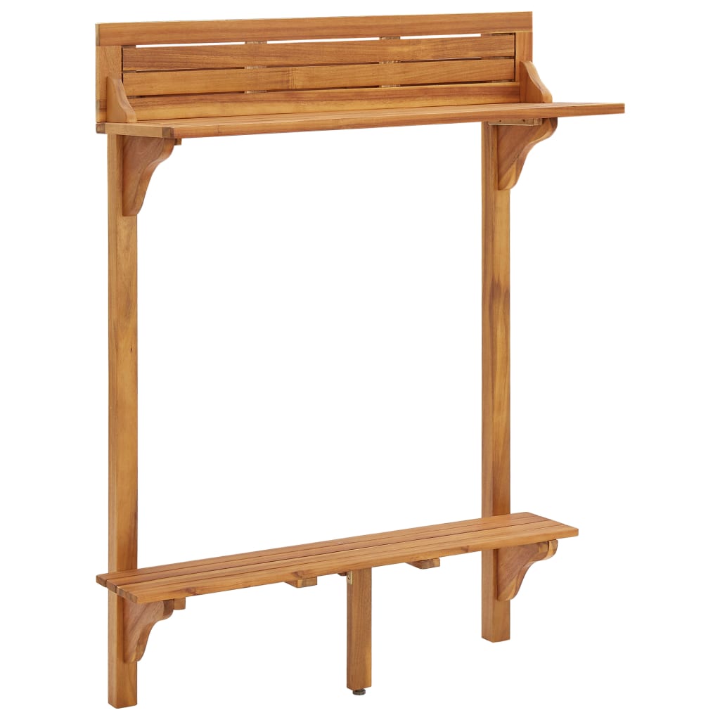 Altanbord 90x37x122,5 cm massivt akacietræ - number 2.