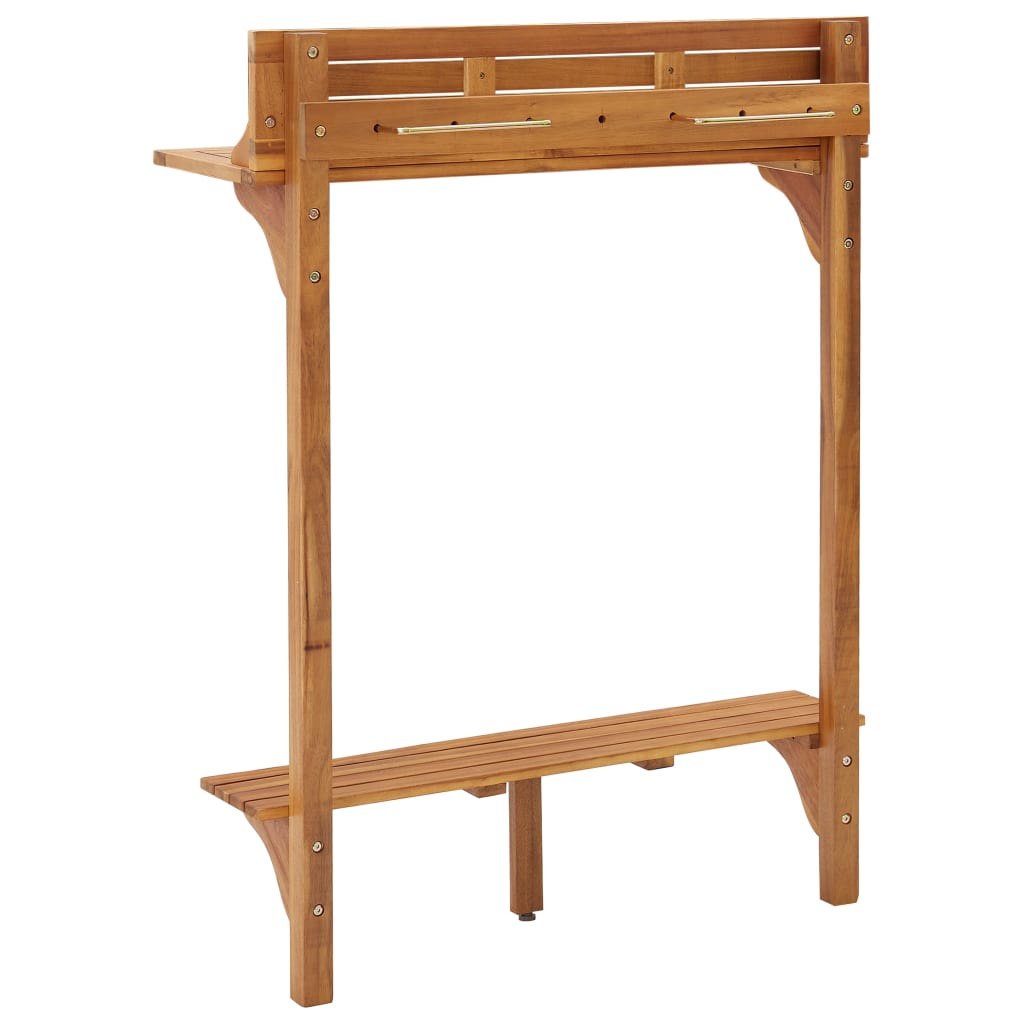Altanbord 90x37x122,5 cm massivt akacietræ - number 5.