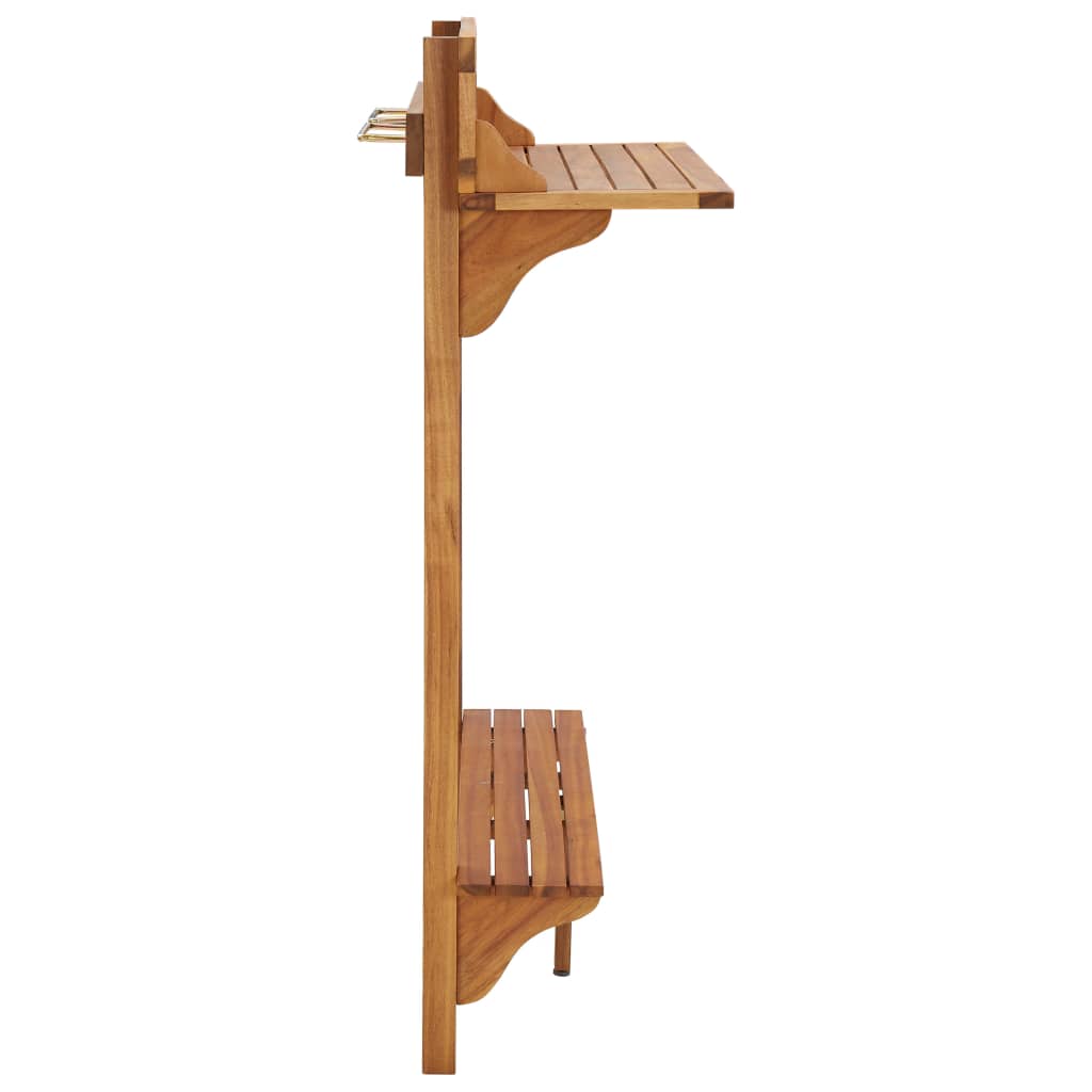 Altanbord 90x37x122,5 cm massivt akacietræ - number 4.
