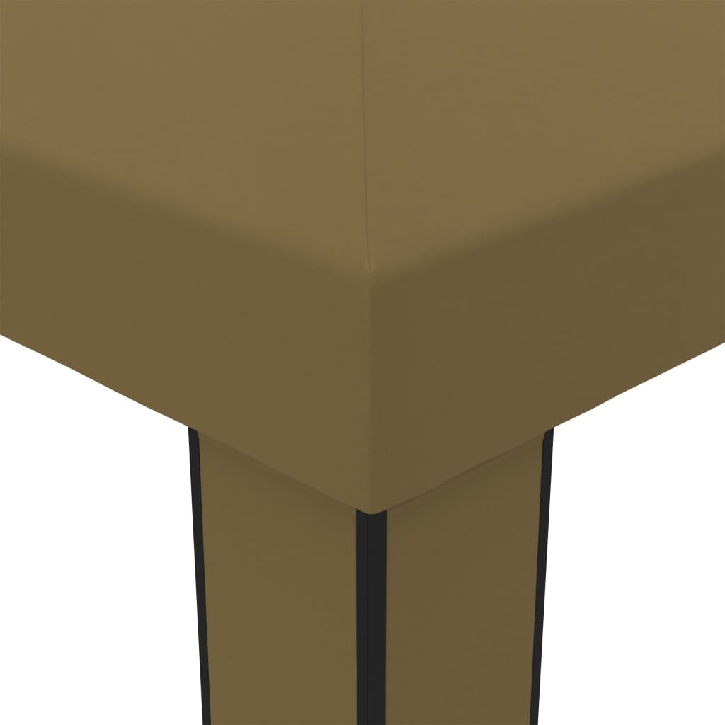 Paviljon s dvostrukim krovom 3x6 m 180 g/m² sivo-smeđa - number 4.