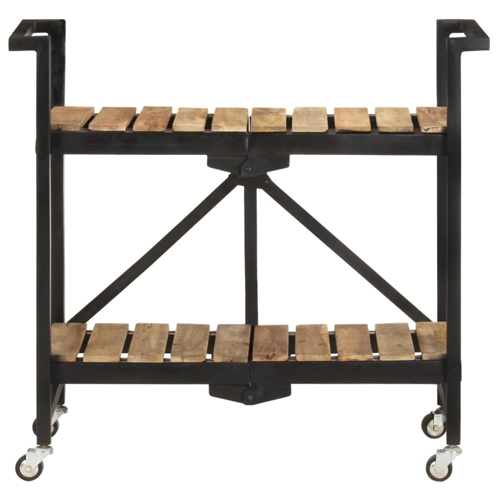 Kjøkkenvogn 87x36x81 cm heltre mangotre - number 2.