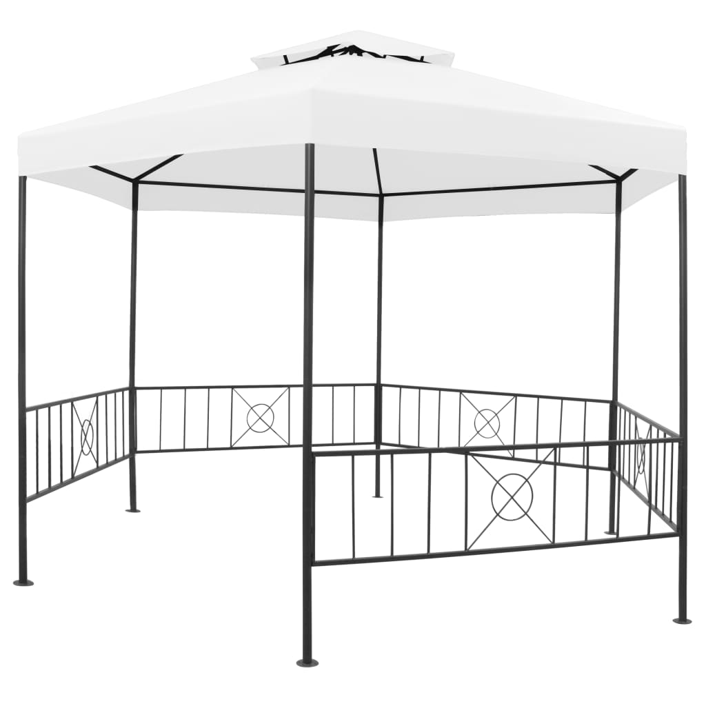 Havepavillon 323x275x265 cm 180 g/m² hvid - number 2.