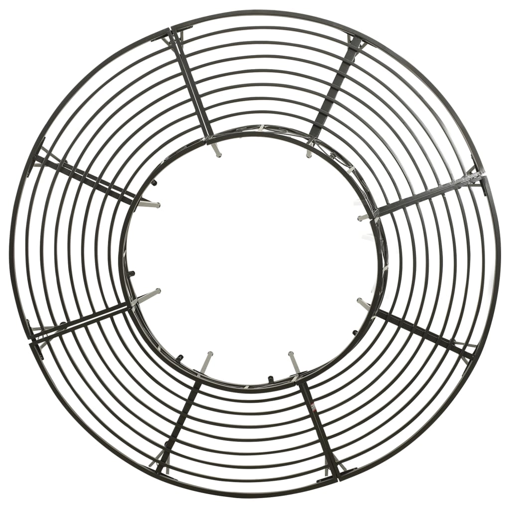 Hagebenk for tre 160 cm stål - number 3.