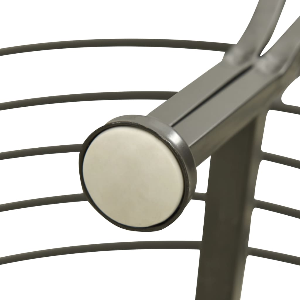 Hagebenk for tre 160 cm stål - number 6.