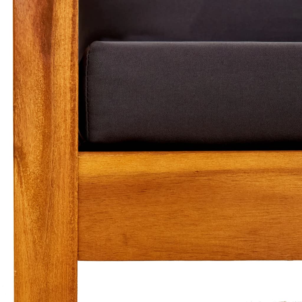 Havebænk med baldakin massivt akacietræ - number 7.