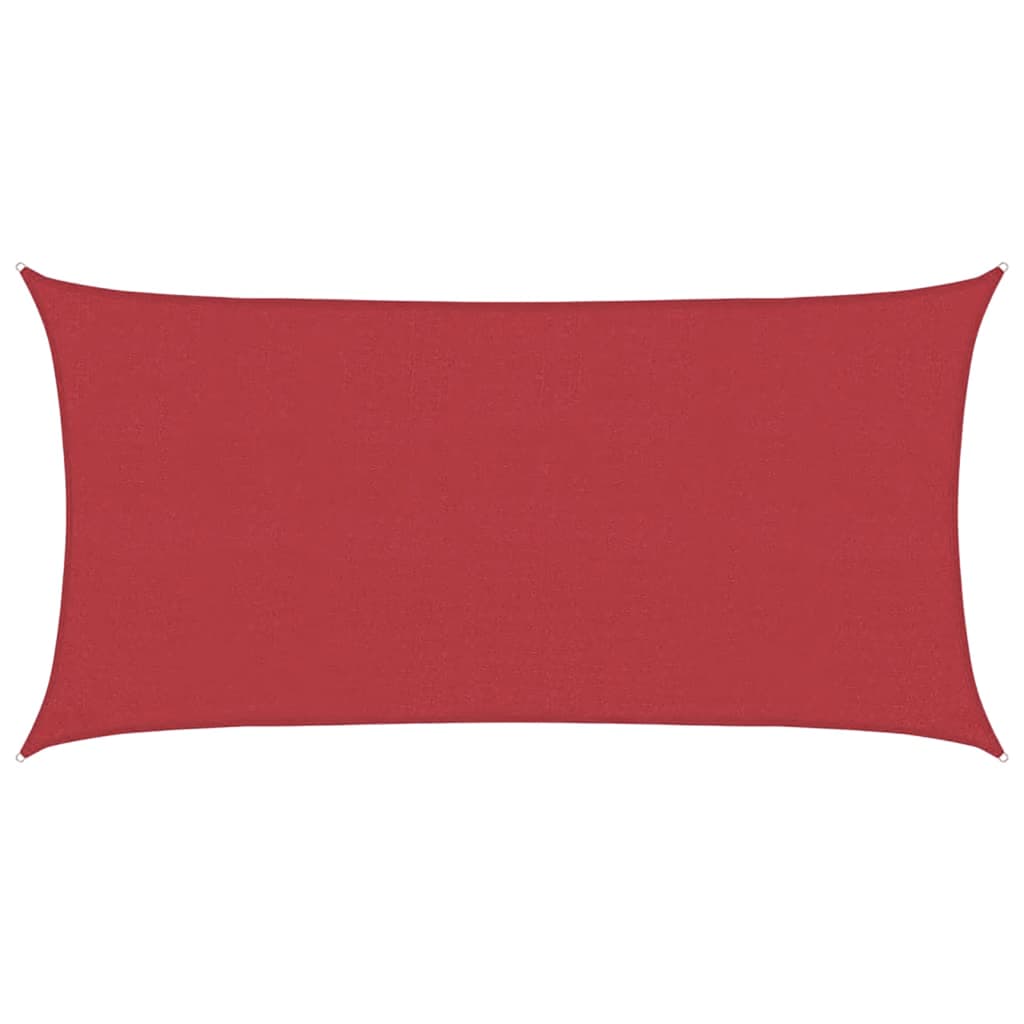 Solsejl 160 g/m² hdpe - rød, 4 x 7 m, 1 - number 2.