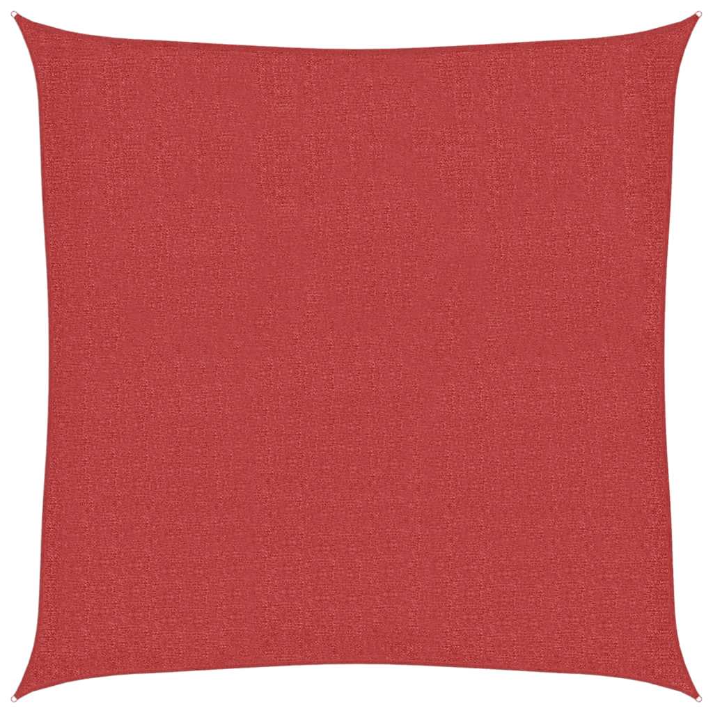 Solsejl 160 g/m² hdpe - rød, 3 x 3 m, 1 - number 2.
