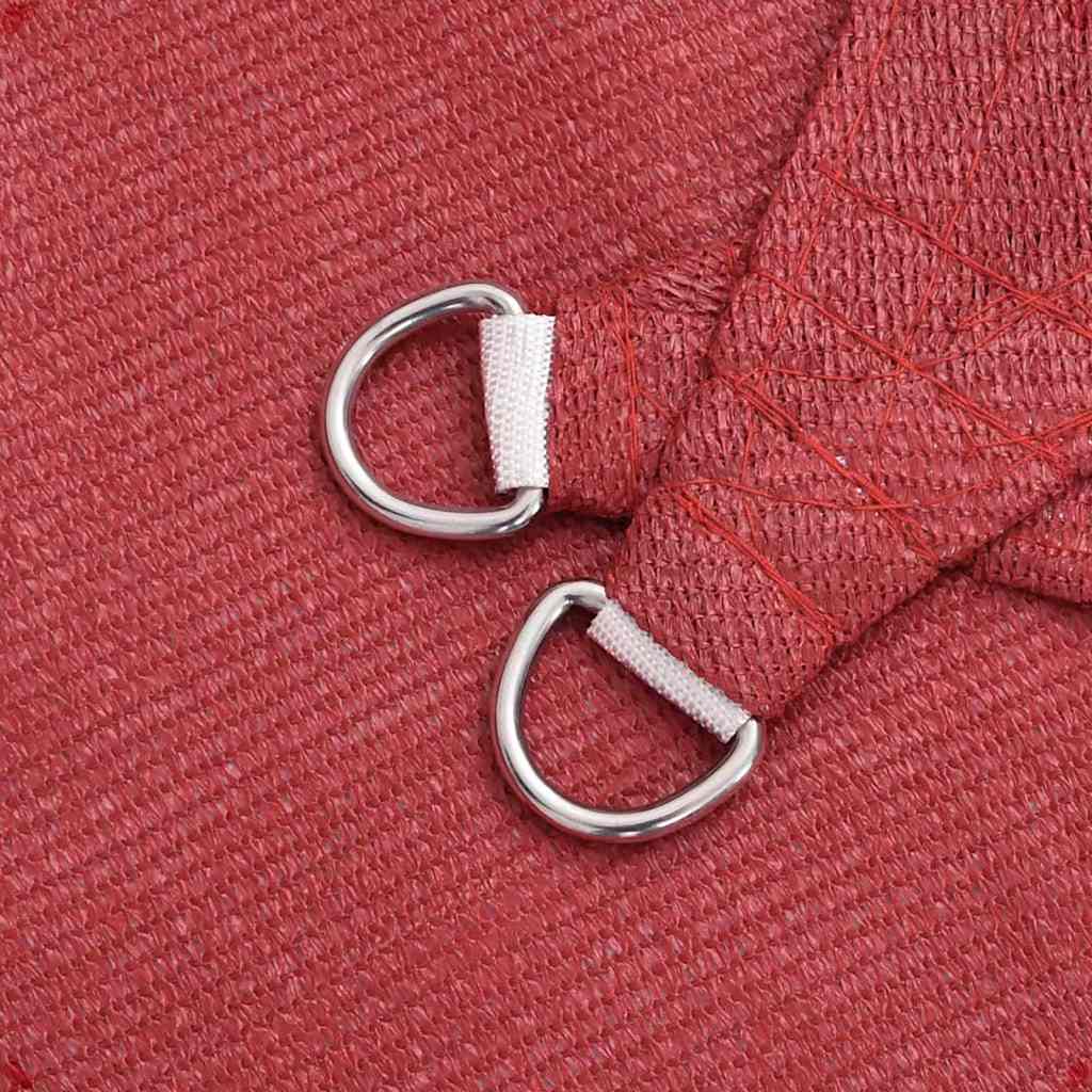 Solsejl 160 g/m² hdpe - rød, 3 x 3 m, 1 - number 5.