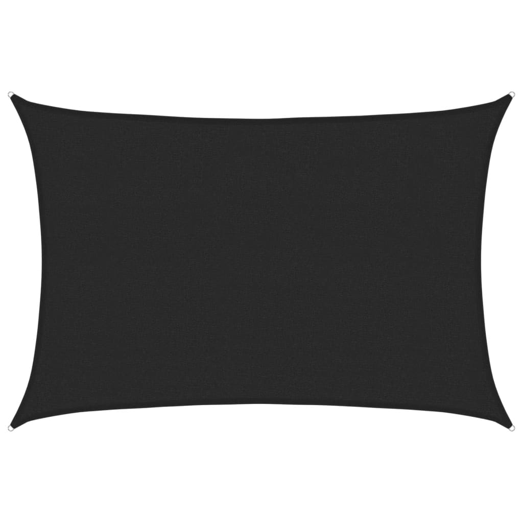 Sun sail 2.5x4 m 160 g/m² hdpe - black, 2.5 x 4 m, 1 - number 2.