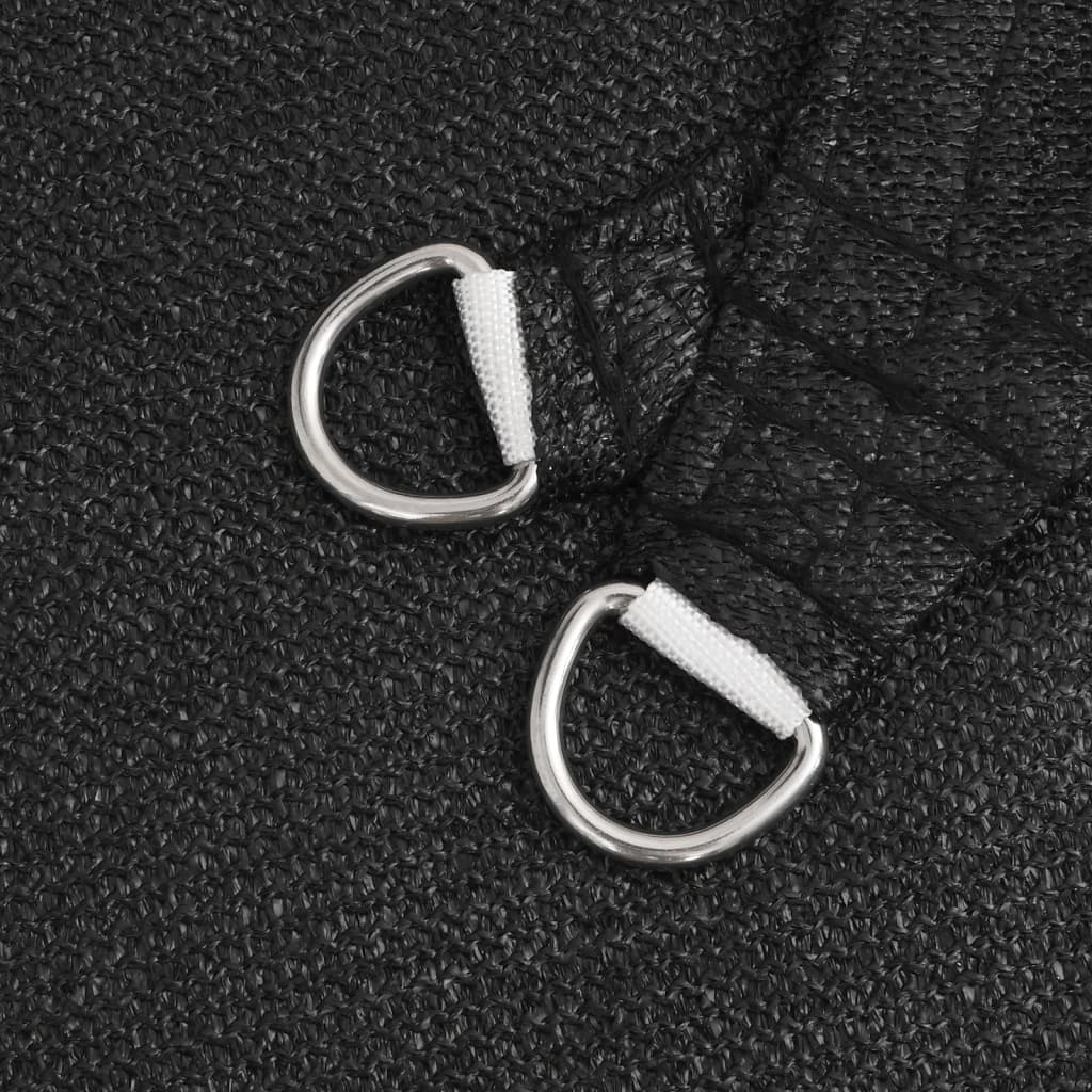 Sun sail 2.5x4 m 160 g/m² hdpe - black, 2.5 x 4 m, 1 - number 5.