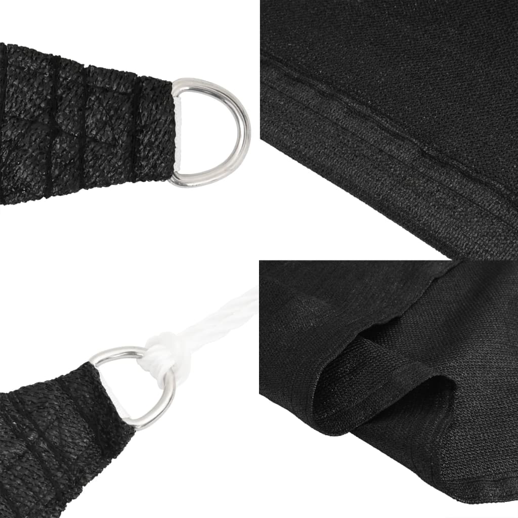 Sun sail 2.5x4 m 160 g/m² hdpe - black, 2.5 x 4 m, 1 - number 6.