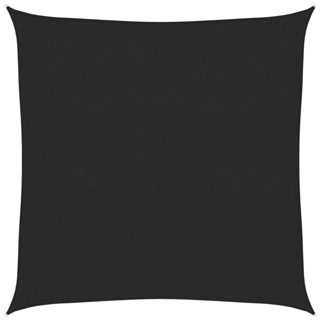 Solsejl 160 g/m² hdpe - sort, 2 x 2 m, 1 - number 2.