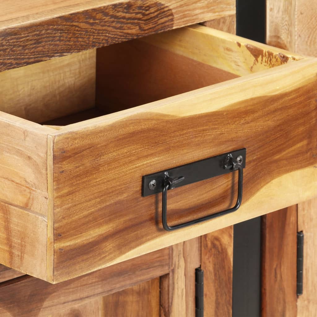 Skænk 172x35x80 cm massivt akacietræ med honningfarvet finish - number 6.