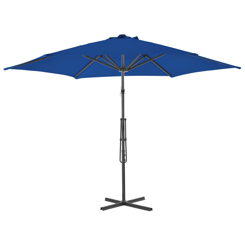 Parasol med stålstang 300x230 cm - blå, 1 - number 3.