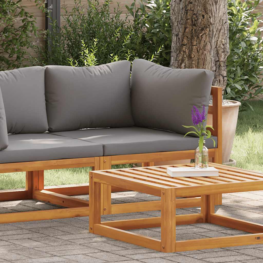 Modulær med pute massivt akasietre - mørk grå, 1, hjørnesofa - number 2.