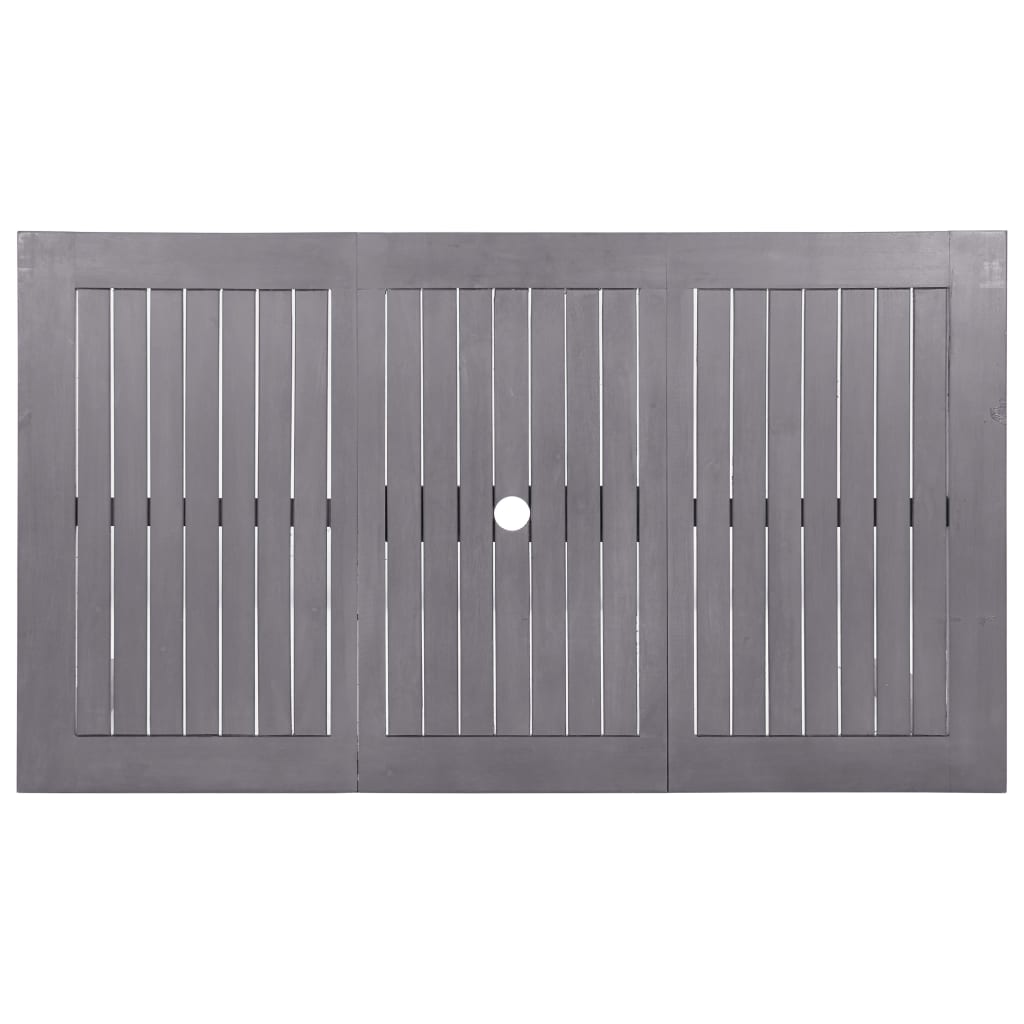 Hagebord 140x80x74 cm heltre akasietre gråvasket - number 4.