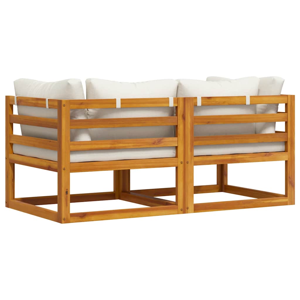 Hjørnesofaer 2 stk. med hynder cremefarvet - number 7.